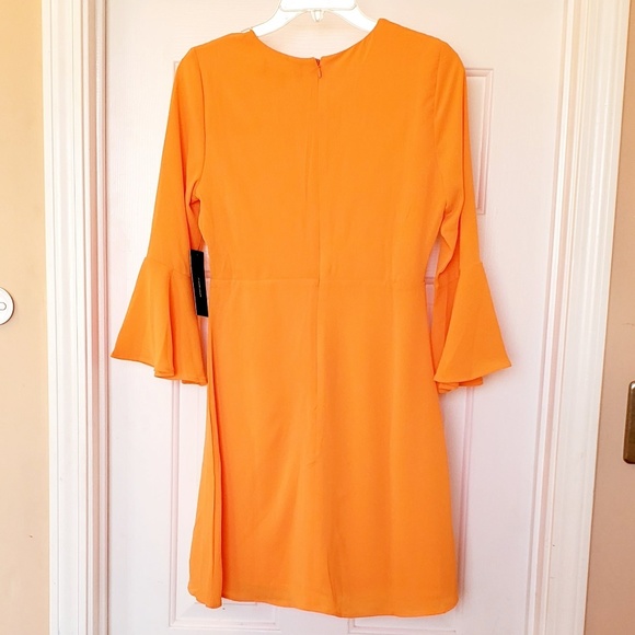 ONE LEFT! Lulu's Center of Attn. Orange Dress - Picture 6 of 7